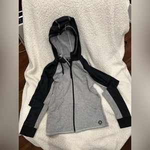 Black and Gray speckled Hurley Hoodie with Nike Dri-Fit technology